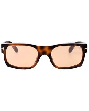 Tom Ford Havana Acetate Sunglasses - Brown