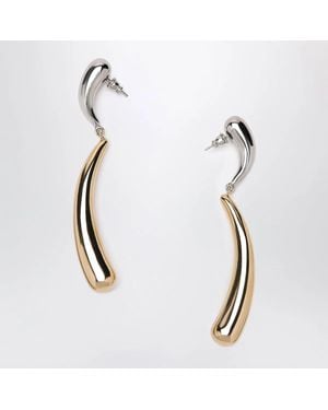 Panconesi Two-Tone/ Drop Earrings - Metallic