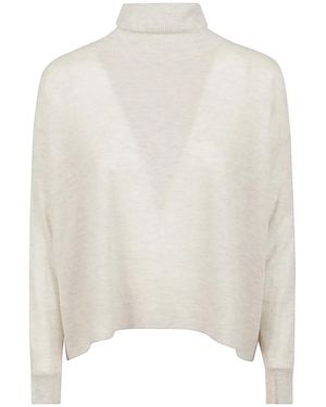C.t. Plage Cashmere High-Neck Sweater - White