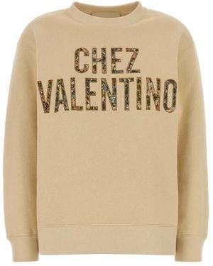 Valentino Garavani Jersey Felpa - Natural
