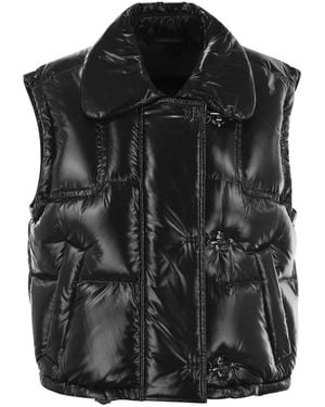Fay 3-Hook Down Waistcoat - Black