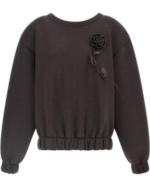GIUSEPPE DI MORABITO Viscose Sweatshirt - Black