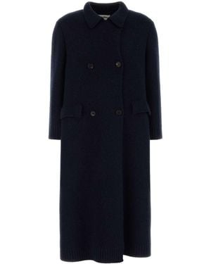 Miu Miu Wool Blend Coat - Blue