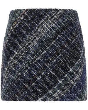 Missoni Check Wool Skirt - Gray