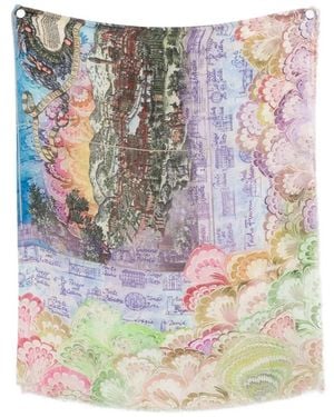 Faliero Sarti Fiorentina Silk Blend Stole - White
