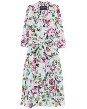Samantha Sung Audrey Cotton Midi Dress - White
