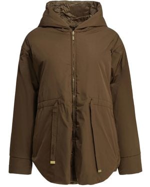 Max Mara Reversible Water-Repellent Parka - Brown
