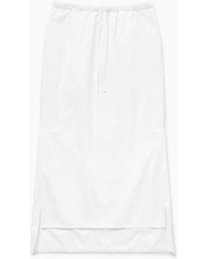 1989 STUDIO Long Asymmetric Skirt - White