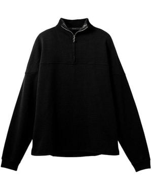 Jacquemus Rond Carré Quarter-Zip Sweatshirt - Black