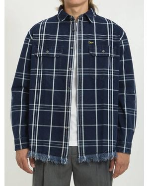 Dior Checkered Shirt-Jacket - Blue