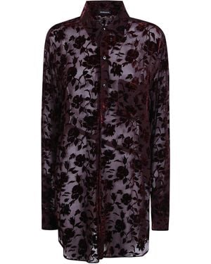 Ann Demeulemeester "Elisabeth" Long High Comfort Shirt - Black