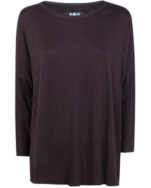 Labo.art "Ata" Lieto Linen Round Neck Sweater - Blue