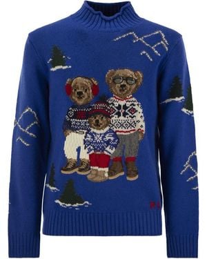 【送料&関税込】Polo Ralph Lauren Bear Family Polo Shirt Polo Ralph Lauren Bear Family Polo Shirt in Blue for Men | Lyst