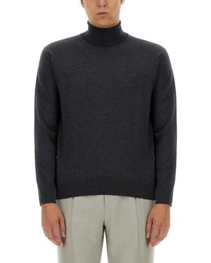 Etro Turtleneck With Embroidery - Black