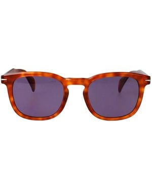 David Beckham Havana Acetate Sunglasses - Red