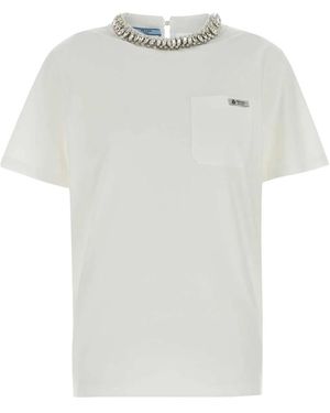 Prada Cotton T-Shirt - White