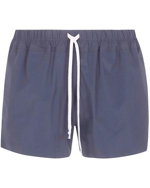 Rick Owens Drawstring-Waist Swim Shorts - Blue