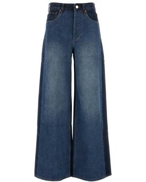Camilla & Marc Two-Tone Denim Palma Wide-Leg Jeans - Blue