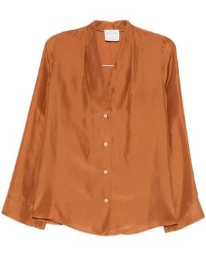 forte_forte Silk Shirt - Brown
