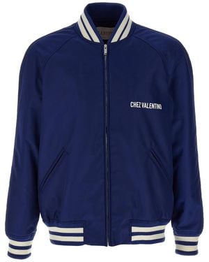 Valentino Garavani 'Chez Bomber Jacket - Blue