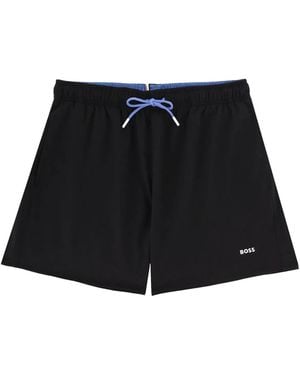 BOSS Swimsuit With Logo - Black