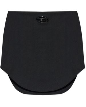 DIESEL Polyester Wool Elastane Shorts - Black