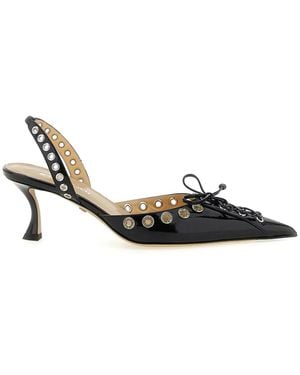 Mach & Mach Mach & Mach 'Crystalized Corset' Slingback - Metallic
