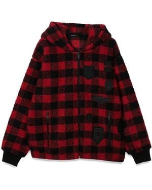 DSquared² Plaid Hoodie - Red