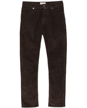 Jacob Cohen Cotton Blend Slim Pants - Black