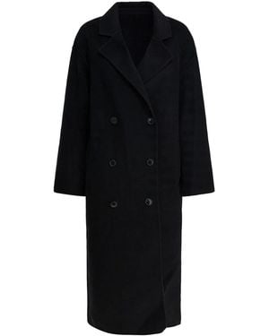 Loulou de Saison Wool Cashmere Coat - Black