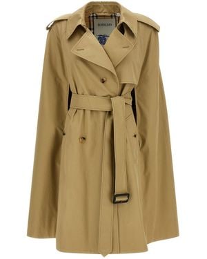Burberry 'Bellemont' Cape - Natural