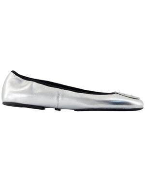 Tory Burch Minnie Travel Ballerinas - Metallic