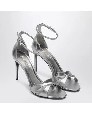 Prada Heeled Sandals - Metallic
