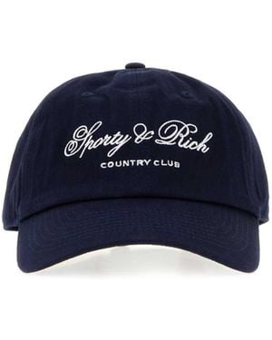 Sporty & Rich Sporty Baseball Cap - Blue