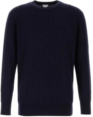 Bottega Veneta Dark Wool Jumper - Blue