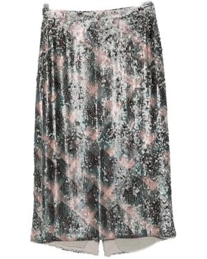 Dries Van Noten Sokna Emb Skirt - Gray