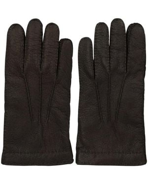 Restelli Leather Gloves "42/F" - Black