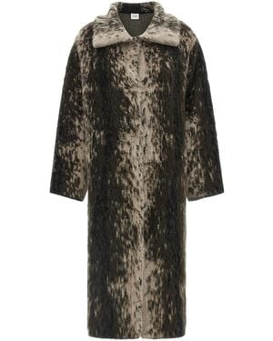 Nude Wool And Alpaca Coat - Black