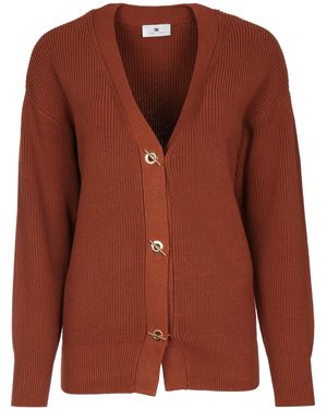Elisabetta Franchi Tricot Knit Jumper - Brown