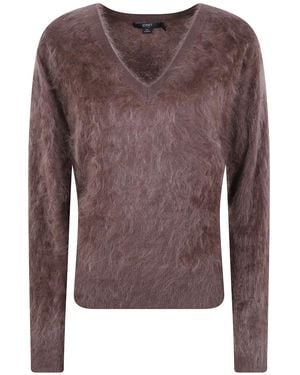 Seventy Cashmere V Neck Sweater - Brown