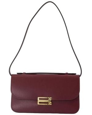 Victoria Beckham Midi Dorian Pochette Pouch - Purple