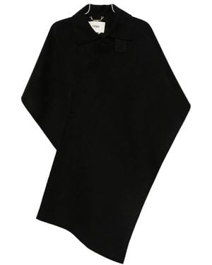 Fendi Ff Wool Coat - Black