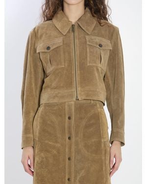 Arma Helen Suede Jacket - Natural