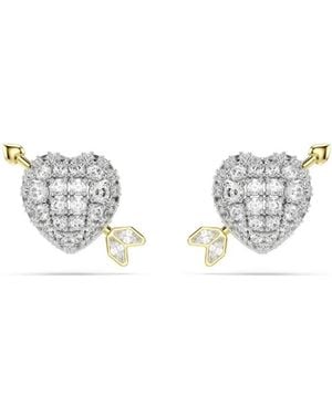 Swarovski Brass Crystal Earrings - Black