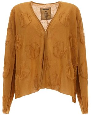 Uma Wang Fine Knit Cardigan - Brown