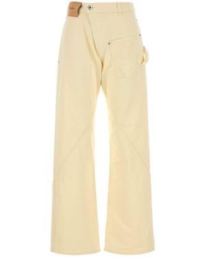 JW Anderson Pastel Denim Jeans - Natural