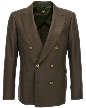 Maurizio Miri Double-Breasted Blazer - Green