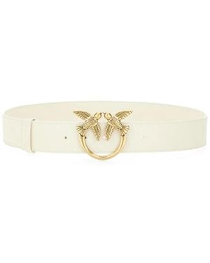 Pinko Genuine Leather Stylish Belt - White