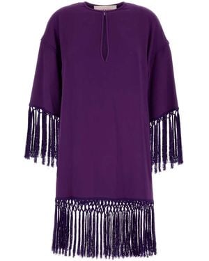 Valentino Garavani Cady Dress - Purple