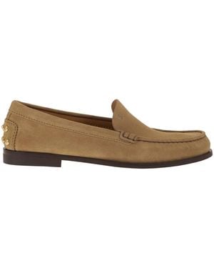Tod's Suede Leather Loafers - Brown